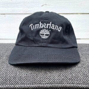 Timberland cotton dad hat, strapback, black